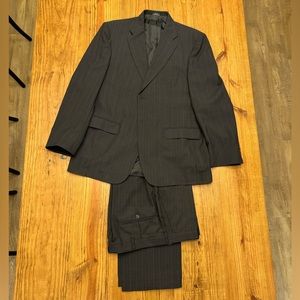Men’s Towncraft Pin Striped Suit - Jacket (42R) and Pants (36x32)